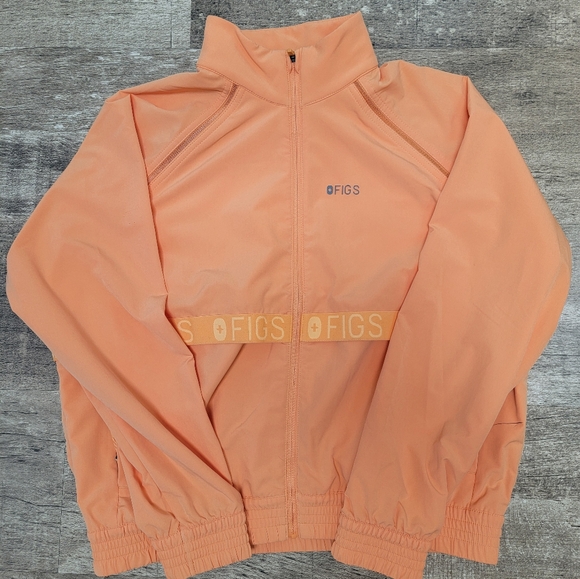 Figs Shaka Orange On-Shift Bomber Jacket - Picture 1 of 9